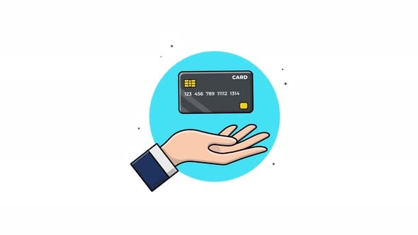 4k Hand with Premium Bank Card Animation Video - Transparent ...