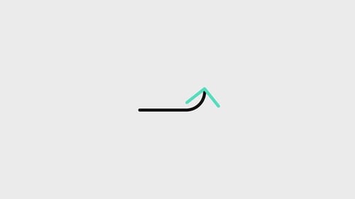 Minimalist Animated Arrow Path Indicator