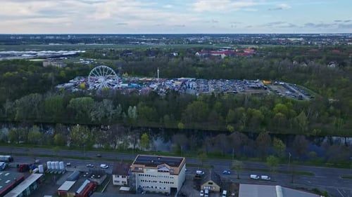 Aerial view of Amusement Park , Berlin , Germany