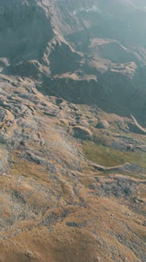 aerial view of the beautiful lake