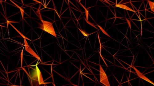 Golden plexus geometric pattern background