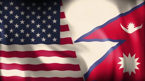 Usa And Nepal Background Loop