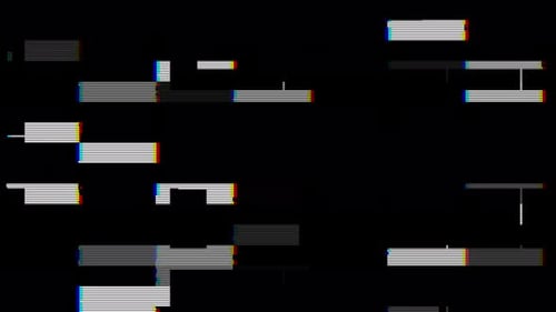 Digital Glitch Horizontal Lines Background Animation