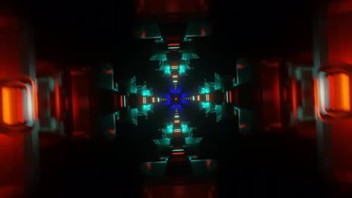 Energetic VJ Loop Showcasing a Mesmerizing Neon Disco Background with Dynamic Lights