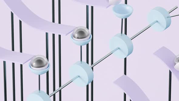 Marbles Path 3D Loop Animation Backgrounds Motion Graphics Ft 3d