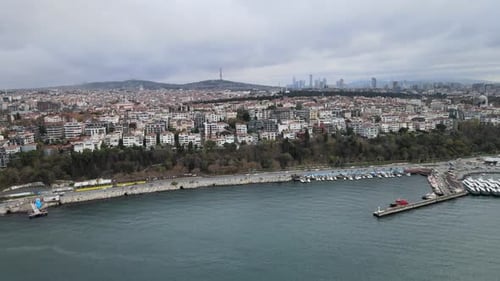 Istanbul city drone