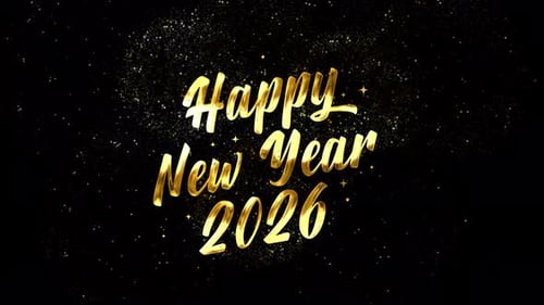 Happy New Year Gold