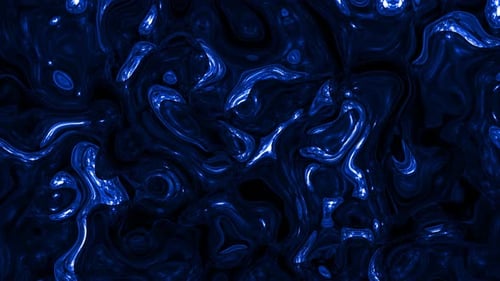 Fluid Dark Blue Abstract Liquid Wave Background Loop