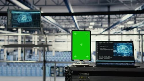 Isolated Screen Tablet in Data Center Training Infrastructure for AI Technology