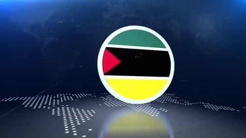 Futuristic Global News Opener with Geometric Reveal