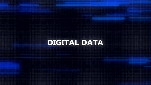 Futuristic Digital Data Stream Background Animation