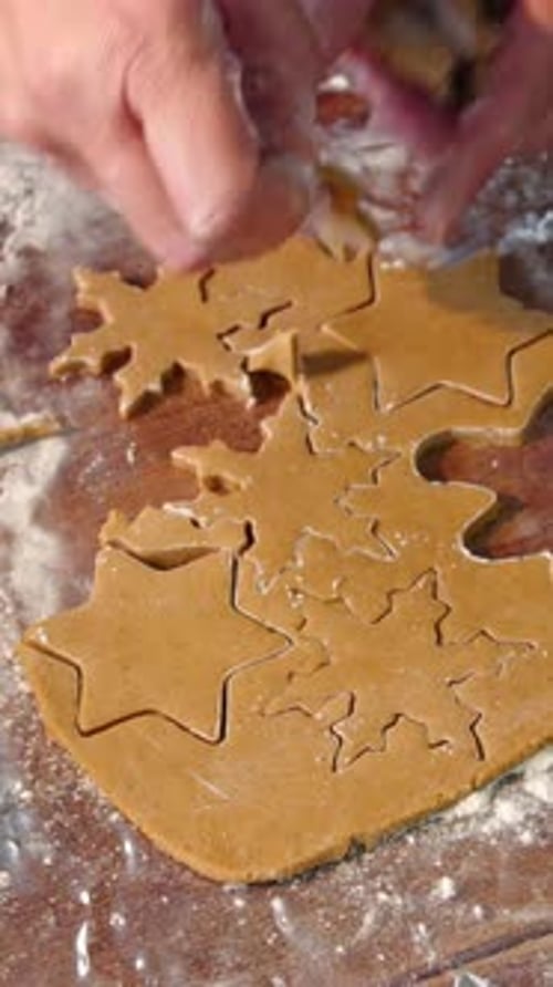 Vertical View Of Homemade Cookies