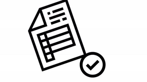 invoice line icon animation