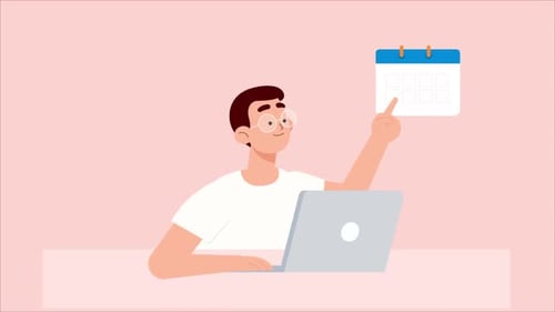 Office Worker Doing Task 4K