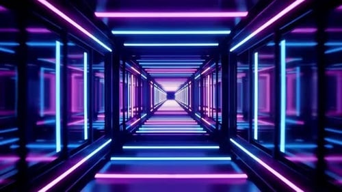 Synthwave Digital Road Seamless Loop
