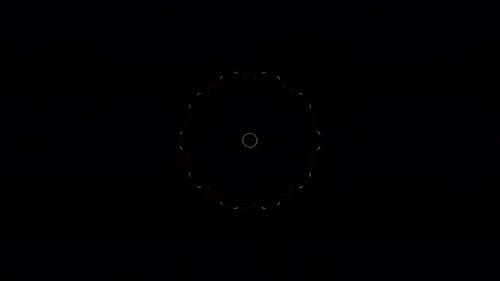 Abstract Geometric Lines Tunnel Loop Background Animation