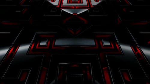 Abstract Background with Black and Red Elements, Exclusive, Unique Design, 3D Render, Shape, Figure