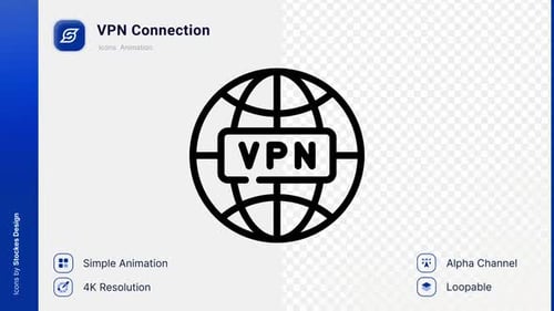 Animation VPN-Verbindungssymbol