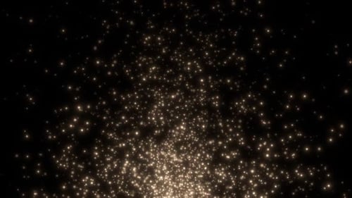 Golden Glitter Particle Dust Overlay