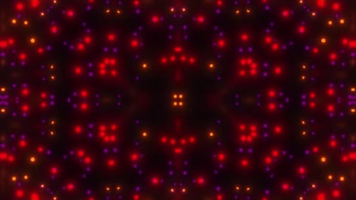 Dynamic neon light show with vibrant colors and abstract patterns