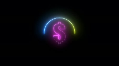 Dollar symbol icon animation Vd1642