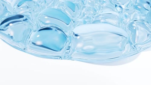 Inflating soft bubbles background