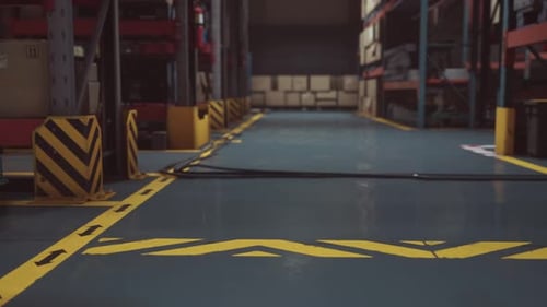 Interior of a Warehouse Storage of Retail Shop
