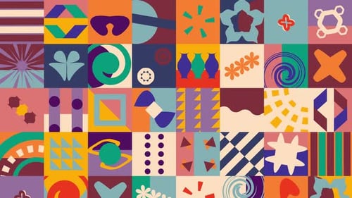Geometrischer animierter Hintergrund