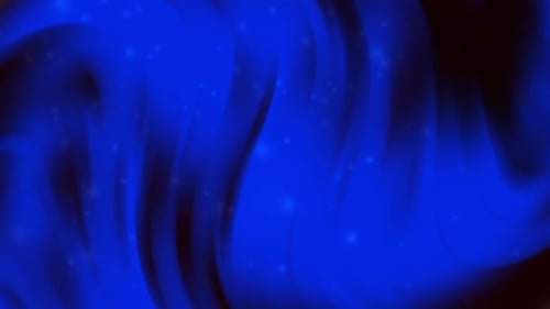 Dynamic Blue Abstract Fluid Background with Particles