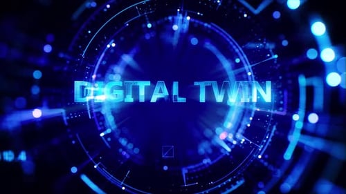 Digital Twin High Technology Background