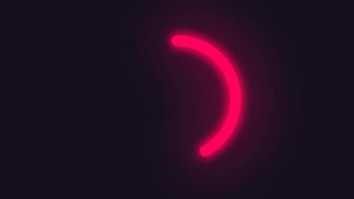 Glowing circle loading animation . Circle processing .