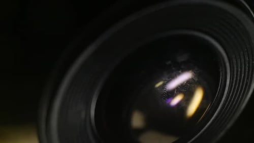 close up shot of a moldy camera lens due to humid conditions