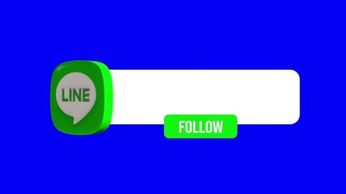 LINE unteres Drittel blauer Hintergrund