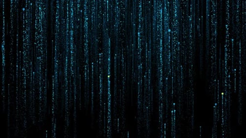 Abstract Blue Digital Particle Stream Background