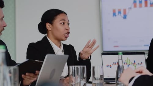 Group Meeting of Businessman People in Office Company Meeting for Brainstorm in Big Office African