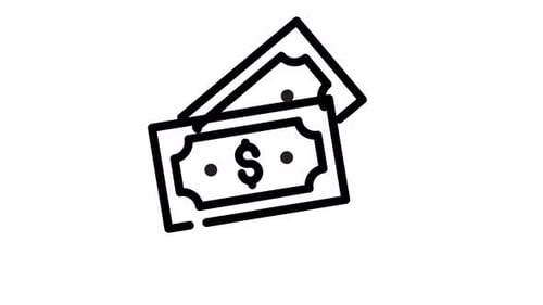 Animation Money Cash-Symbolpaket