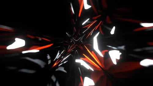 White And Orange Spectacular Abstract Transforming Glow Background Vj Loop In 4K