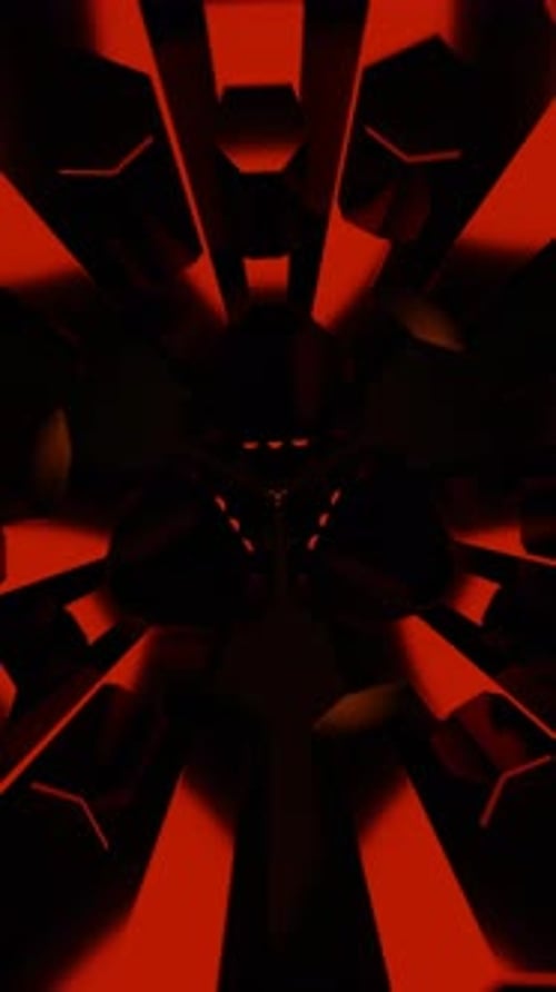 Vertical Video Disco's Heartbeat Pulses in a Neondrenched Background in This VJ Loop