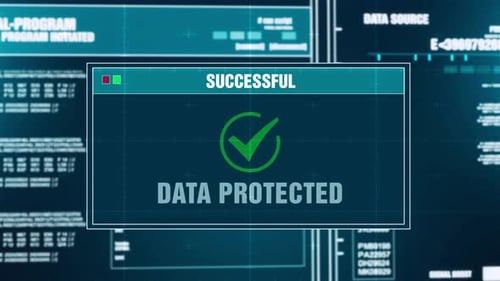 Warnmeldung zum Fortschritt der Datenverschlüsselung Datengeschützter Alarm auf dem Bildschirm