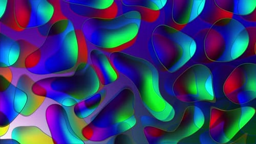 Vibrant Fluid Abstract Shapes Background Animation