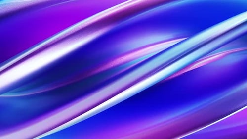 Abstraction of Bright Curved Lines of Shimmering Colors Moving in a Spiral in Several Layers