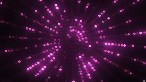 Vibrant Pink Light Spiral Display