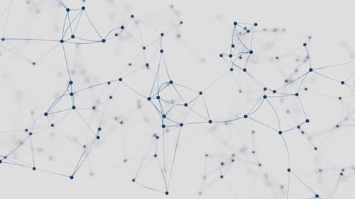 Abstract Network Connecting Dots and Lines Background Animation