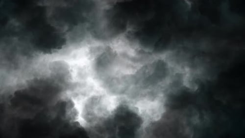 4K-Gewitter, Gewitterwolken und Blitze
