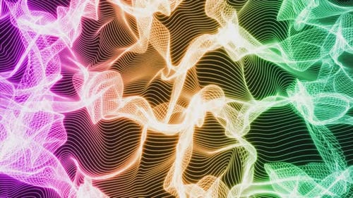 Colorful Neon Flowing Abstract Wave Background