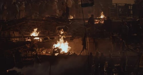 Varanasi Uttar Pradesh India Cremation