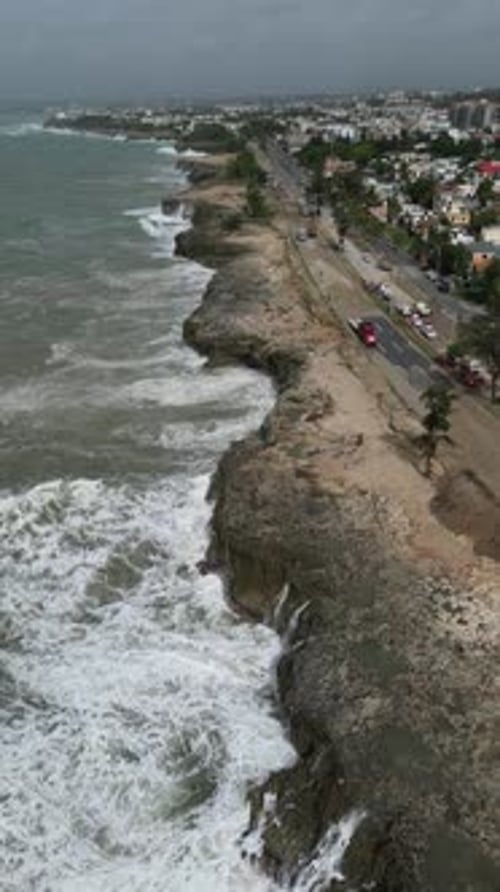 Santo Domingo flooded town of Dominican Republic after hurricane Beryl