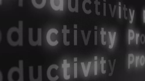 Productivity Grid Screen Motion Background