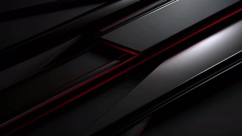 Sleek Futuristic Abstract Background Animation with Red Glow