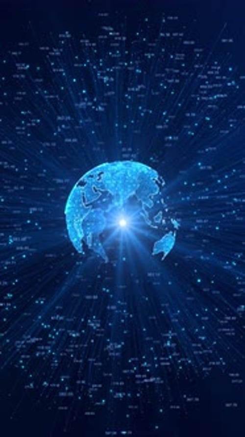 Futuristic Digital Earth Network with Global Data Flow